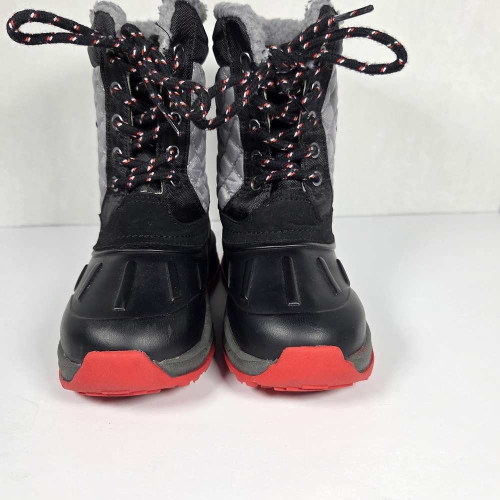 Carter's Black Gray and Red Insulated Winter Boots